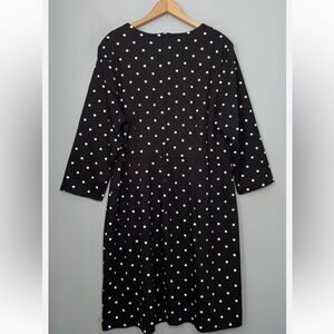 Old Navy Black and White Polka Dot Dress